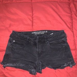 black american eagle shorts